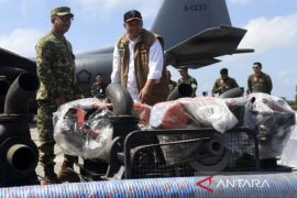 Kaltim terima 39 unit pompa air dari Kemenhan dan Kementan untuk tangani karhutla