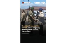 Presiden Prabowo ke Flores NTT tinjau warga terdampak gempa