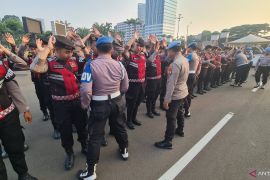 18.504 personel dikerahkan untuk layani unjuk rasa di Jakarta Pusat