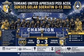 Tamiang United apresiasi PSSI Aceh, sukses gelar Soeratin U-13