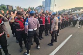 18.504 personel dikerahkan untuk layani unjuk rasa di Jakarta Pusat