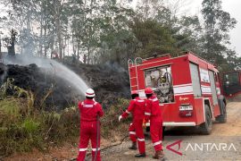 Pertamina EP bantu padamkan beberapa lokasi karhutla di Jambi
