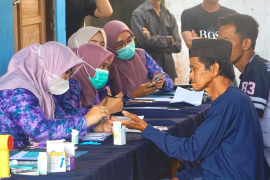 Dinkes Balangan gelar cek kesehatan gratis bagi masyarakat Desa Nungka