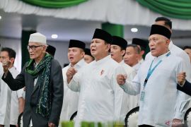 Prabowo tutup rangkaian Muktamar NU, ucapkan selamat ke pimpinan baru