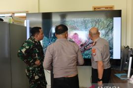 Kapolres-Dandim Karo Cek PGA Sinabung, pastikan kesiapsiagaan hadapi erupsi