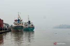 Jarak pandang di Kaltara saat ini hanya 500-4.000 meter akibat asap karhutla