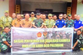 Penyuluh Mabes TNI sosialisasikan pencegahan karhutla di Sumsel