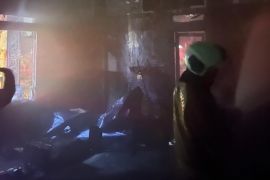 Posko Ormas GRIB Jaya di Kebon Jeruk Jakbar terbakar