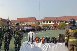 Waspadai karhutla, Banjarmasin gelar apel penanggulangan bencana