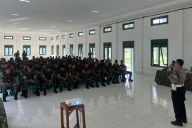 Polres Rejang Lebong sosialisasi tertib berlalu lintas di markas TNI