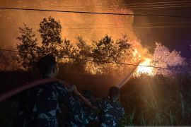 Personel TNI AU tangani karhutla di Sumatera Selatan