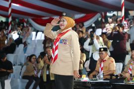 Khofifah optimistis Pramuka Jatim jadi penggerak ketahanan pangan