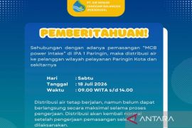 PT AMSB informasikan distribusi air tidak maksimal untuk wilayah Paringin