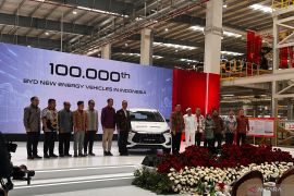 Usai resmikan pabrik Subang, BYD siapkan perakitan baterai di RI