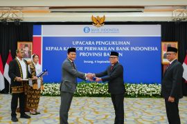 Kepala BI Banten baru diminta perkuat peran mitra strategis