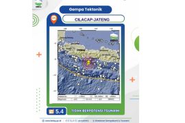 BMKG infokan gempa M5,4 di Cilacap, BPBD  pantau dampak yang dirasakan warga