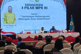 Arianto Kogoya sosialisasikan Empat Pilar MPR kepada pemuda Papua Pegunungan