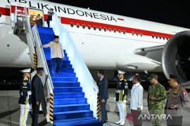 Prabowo tiba di Tanah Air usai kunjungan ke Vladivostok Rusia