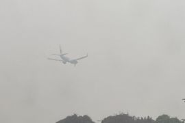 Kabut asap ganggu penerbangan di Bandara Supadio-Pontianak