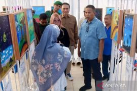 101 anak Pariaman tuangkan kreativitas lewat pameran lukisan Kemenekraf