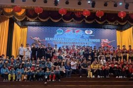 Sumut juara umum Kejuaraan Wushu Taolu Junior Sumatera 2026