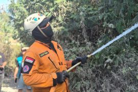 BPBD Garut menyiagakan tim antisipasi kebakaran di Gunung Cikuray dan Guntur