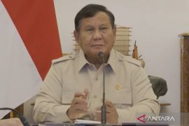Prabowo pantau perkembangan penanganan bencana untuk kesiapsiagaan