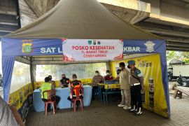 Dampak paparan abu, Polres Jakbar siagakan sembilan posko kesehatan