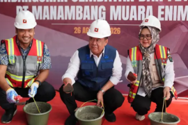 PT MME mulai bangun jalan layang angkutan batu bara di Desa Darmo