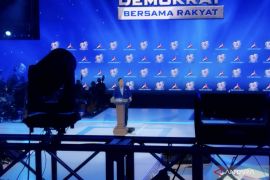 AHY titip salam ke Megawati saat puncak HUT Ke-25 Demokrat
