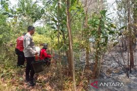Tim gabungan Bangka Barat padamkan kebakaran lahan di Sungaidaeng