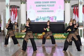 Dispapora Madiun promosi ikon daerah lewat lomba senam Kampung Pesilat