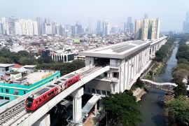 LRT Jakarta uji coba perdana operasional rute Manggarai-Velodrome