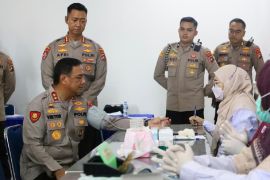 Ditlantas Polda Babel gelar donor darah semarakkan Hari Lalu Lintas Bhayangkara