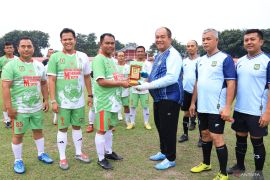 Pererat silaturahmi antar daerah, Forkopimda Sergai dan Asahan adu tangkas di Laga eksebisi piala DPRD