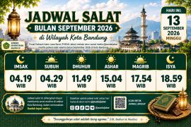 Jadwal Sholat Bandung hari ini 13 September 2026