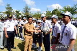 Badung tanamkan budaya tertib lalu lintas kepada pelajar di Hari Perhubungan Nasional ke-55
