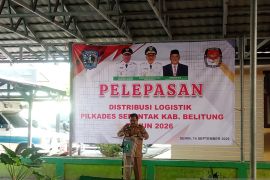 Pemkab Belitung distribusikan logistik Pilkades  Serentak 2026