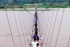 TNI rampungkan pembangunan jembatan gantung perintis di Aceh Tenggara
