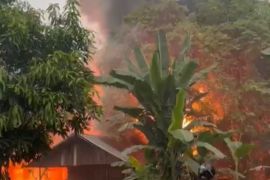 Pabrik penggilingan padi di Pugaan terbakar