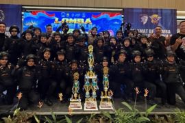 Pocil Polres Metro sabet tiga juara di perlombaan Pocil Polda Lampung