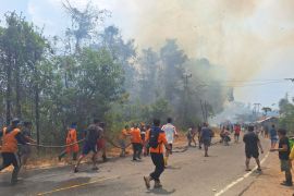 Karhutla hanguskan puluhan hektare lahan dan dua rumah warga di Kabupaten Poso