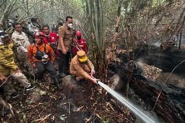 Asap tebal hambat water bombing karhutla di Kayong Utara