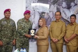 PLT Bupati Langkat Terima audiensi Batalyon 8 Marinir Harimau Putih