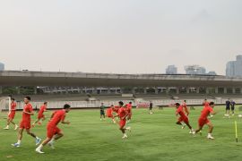 21 pemain timnas Indonesia latihan jelang FIFA ASEAN Cup