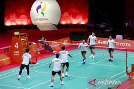 Beregu putri pastikan raih medali bulu tangkis di Asian Games