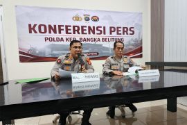 Polda Babel amankan FR korlap penyelundupan 8 ton pasir timah ilegal