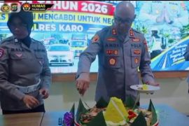 Syukuran Hari Lalu Lintas ke-71, Polres Karo apresiasi personel pengungkap ganja