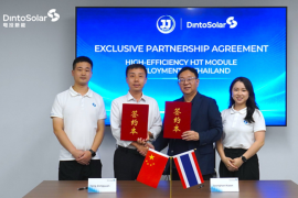Dinto Solar and JJ Energy Form Exclusive HJT Module Partnership for Thailand's Solar Market