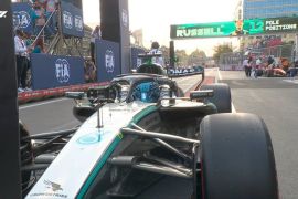 Berikut hasil kualifikasi F1: Russell rebut pole position GP Azerbaijan 2026